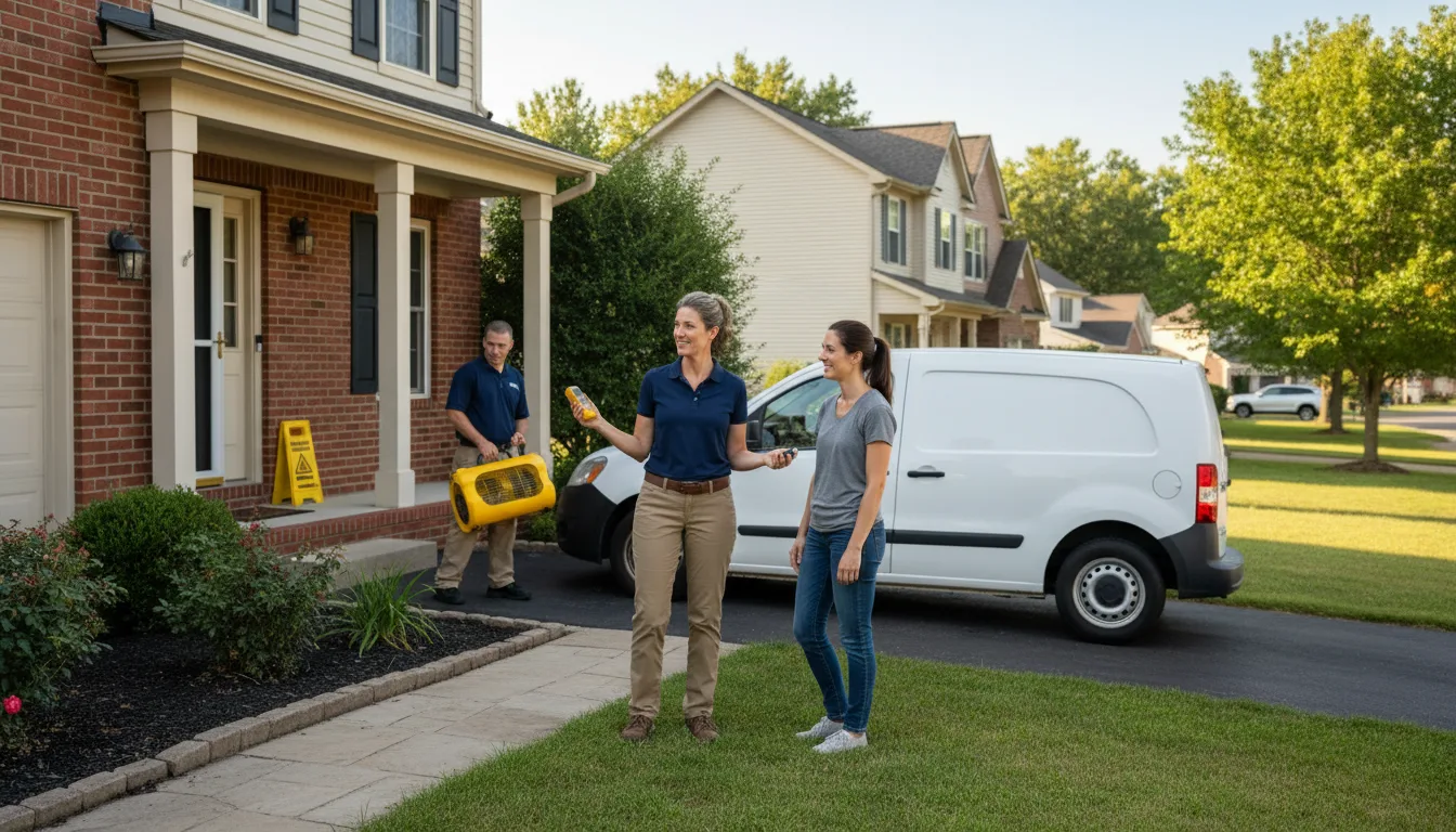 Residential water damage restoration in Guntown, MS
